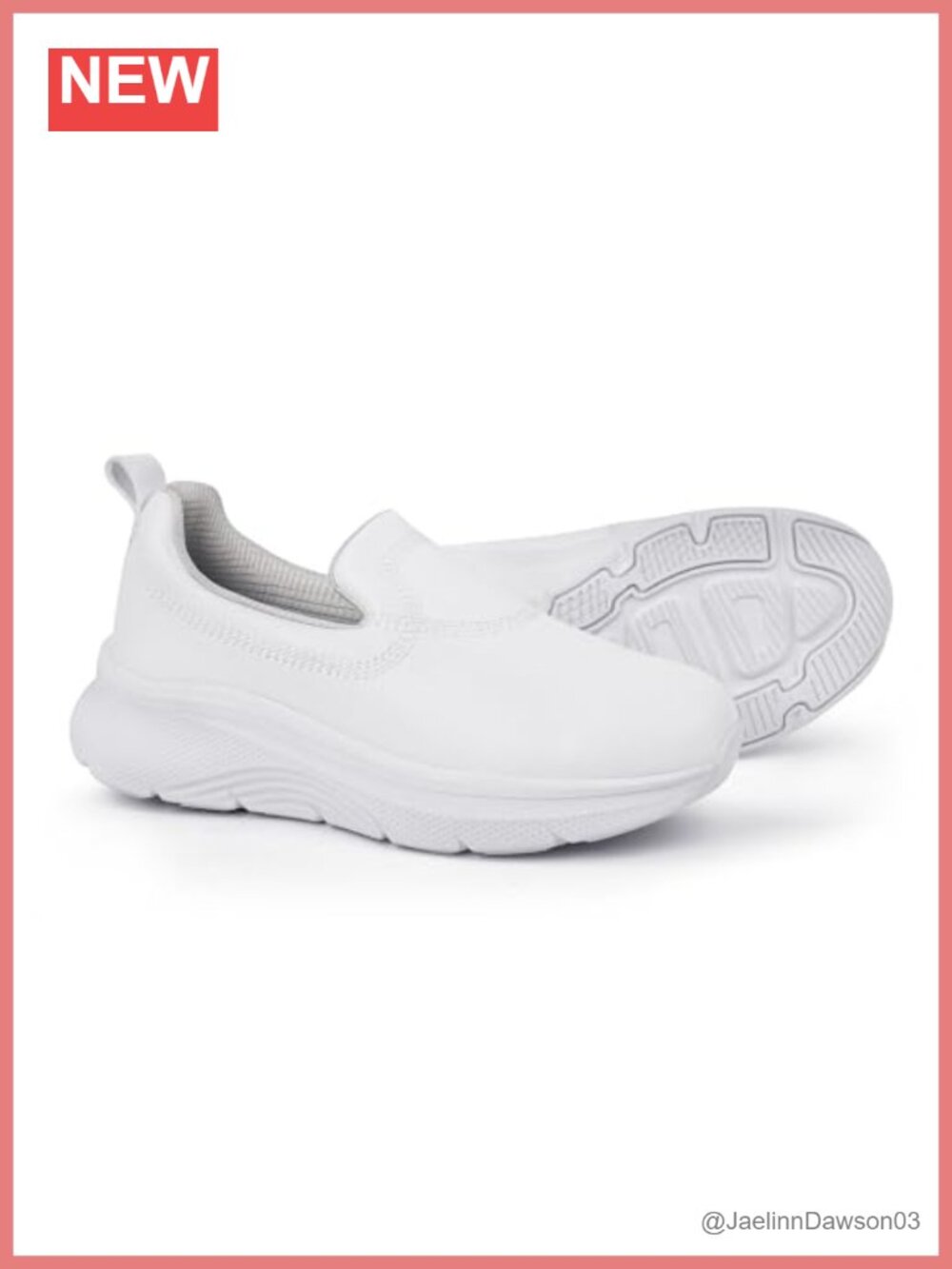 Women's Slip On Arch Support Nursing Shoes Lightweight Slip Resistant Work Shoes